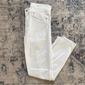GAP Stretch True Skinny Ankle White Jean